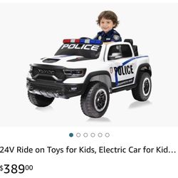 Police Truck Ride On Toy