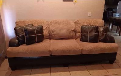 Comfy large sofa and loveseat