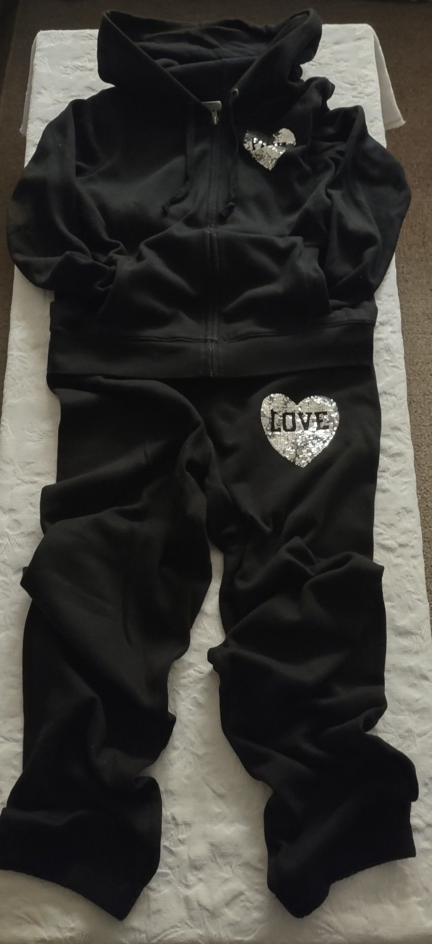 2011 Victoria's Secret PINK Silver Sequence Sweat Outfit