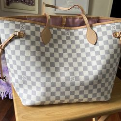 Authentic LV Louis Vuitton Damier Neverfull Bag Purse