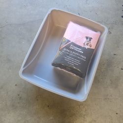 Litter Box With Puppy Pads