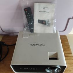 WEWATCH V51 LED Projector w/ Remote & Cables 📽️✨