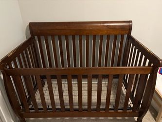 Wooden Baby Crib – $60