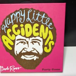 Bob Ross Happy Little Accidents Party Game – Transform Doodles Into Art Fun!

