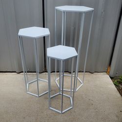 New Hexagon Pedestal Stands