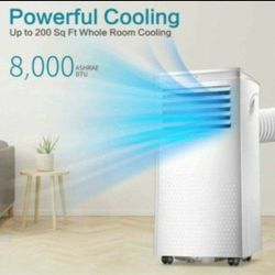 Portable Air Conditioners 8,000 BTU,Cooling, Dehumidifier & Fan 3-in-1,Air Conditioner Portable with Remote Control, Quiet AC Unit for Room/Office

