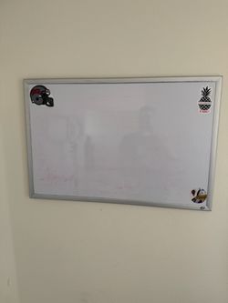 Large 36” x 24” Dry Erase Whiteboard – Aluminum Frame