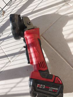 Milwuakee m18 xc 5.0 red lithium grinder