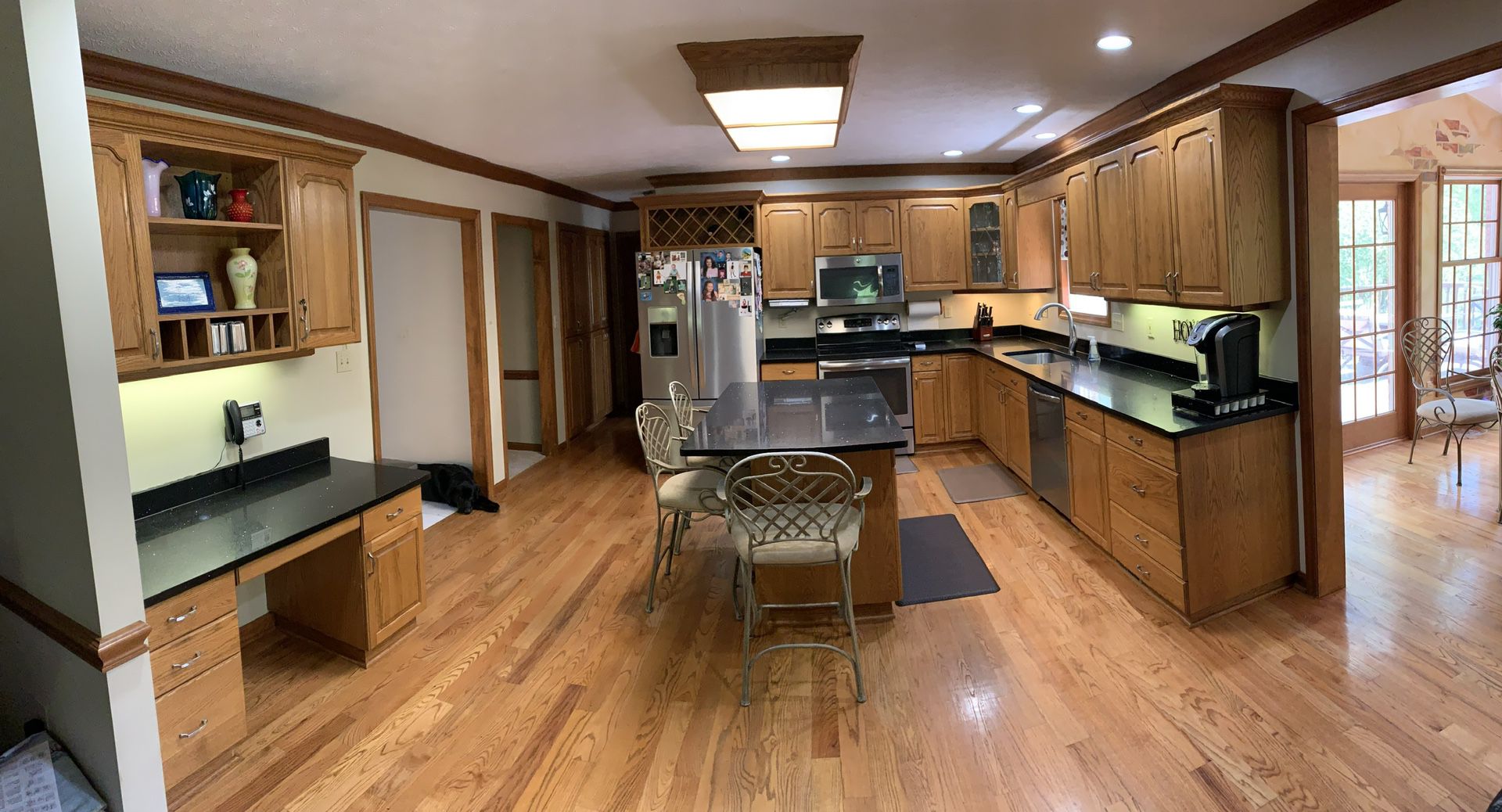 Used high quality kitchen cabinets w/ desk and island