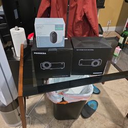Panseba Projector W/hdmi/usb/smartphone Connect Plus Arlo pro 4 Camera