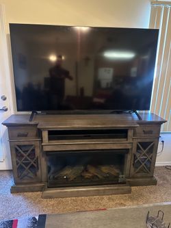 living room set with fireplace and bar set