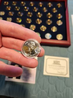 Franklin Mint Complete Presidential Coin Set