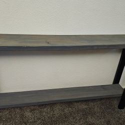 Iron And Wood Sofa Table
