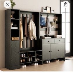 Entryway Shoe And More Organization Cabinets And Hooks