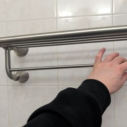 Shelf and holder towel