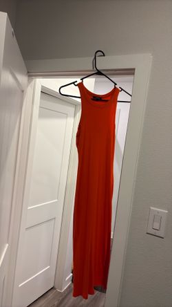 Summer dress orange