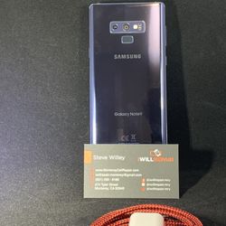 Samsung Note9 Blue 128gb Unlocked $330