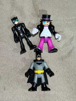 Imaginext DC Super Friends Batman Penguin Catwoman Figures