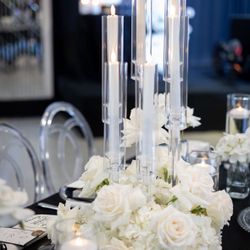 6 Arm Acrylic Candelabra 