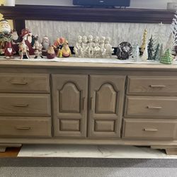 Triple dresser, and matching nightstand