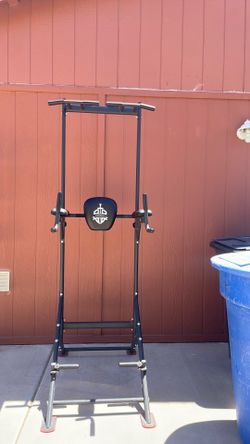 Sportsroyals Power Tower Pull Up Bar Station, 450LBS Stable Pull Up Dip Station for Home Gym Strength Training Equipment | FED Fitness