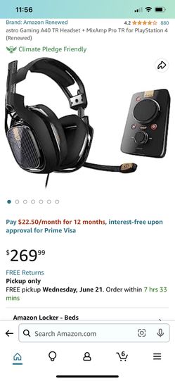 astro Gaming A40 TR Headset + MixAmp Pro TR for PlayStation 4