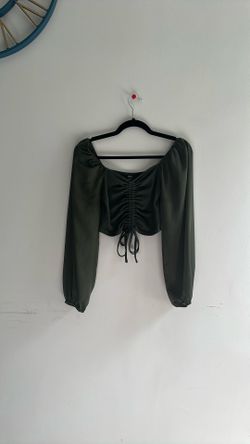 Ruched Front Crop Top 