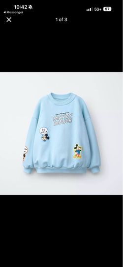 Zara Mickey Mouse sweater 3t and 5t