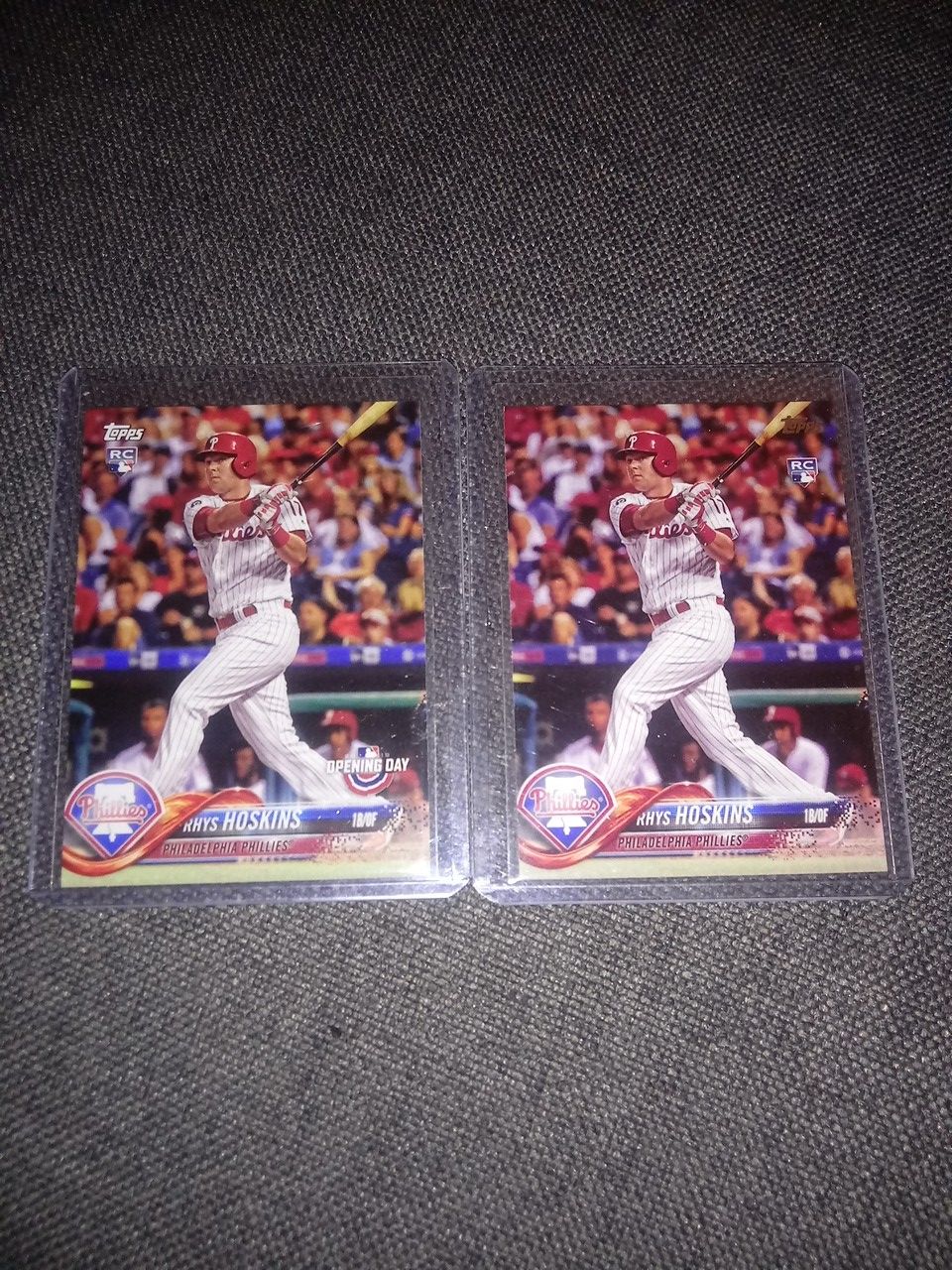 RHYS HOSKINS PHILADELPHIA PHILLIES TOPPS RC