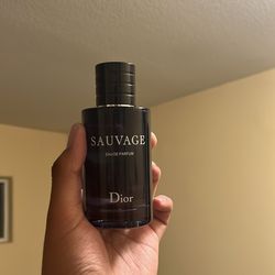 3.4 oz Dior Sauvage cologne(sprayed only 5 times)