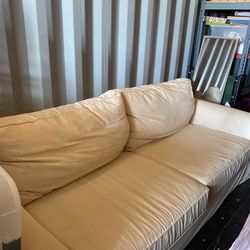 Oversized Pottery-Barn Sofa And Cover