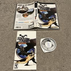 Monster Hunter Freedom Sony PlayStation Portable PSP Complete CIB w/ Manual