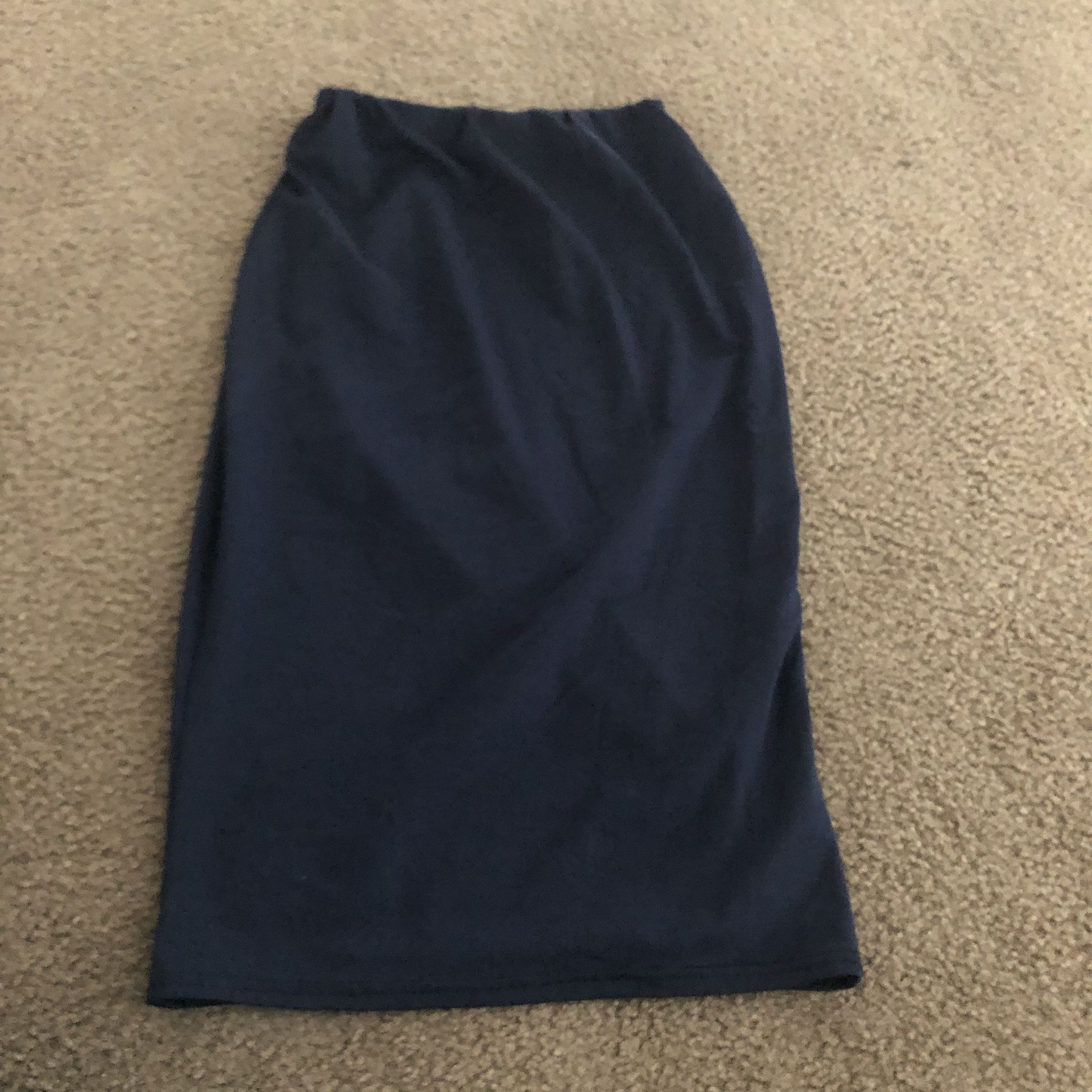 Small Navy Pencil Skirt