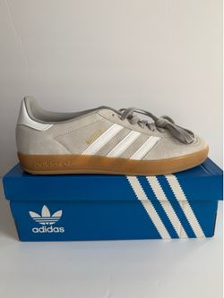Adidas Gazelle Indoor Sneakers - Men’s 10.5 (fits Women’s 11.5) Gray JQ0176 - New