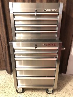 Husky stainless steel tool box deals