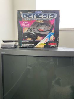 Sega Genesis 1 in box + games