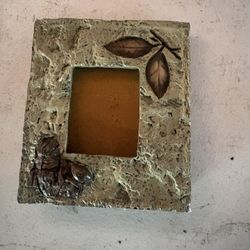 rustic stone-style decorative picture frame