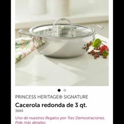 Caserola  3qt Princess House 