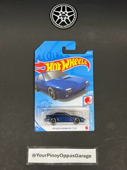 Hot Wheels - HW J-Imports #5/10 - Blue 1989 ‘89 Mazda Savanna RX-7 FC3S (GTC10)