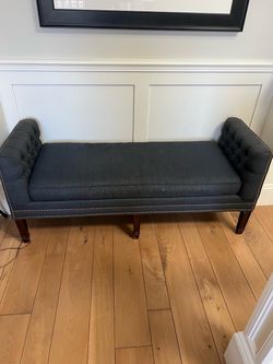 navy blue bench