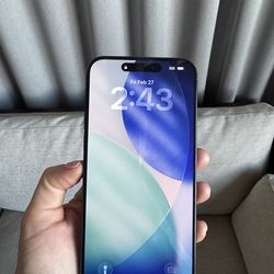 Apple iPhone 15 Pro Max 256GB in Blue Titanium MU693LL/A, Imperfection on the Back