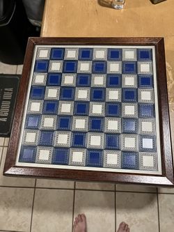 Franklin Mint Pewter Civil War Chess Set