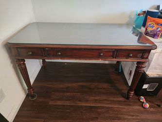 Office Desk w/ Glass Top