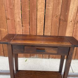 Wood Console Table