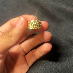 10k Nugget Ring  