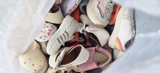 Baby toys, shoes, baby gate, clothes