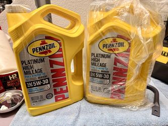 Pennzoil Platinum High Mileage 5W-30 Motor Oil 5qt – 2 Pack