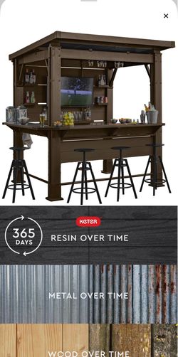 Keter Gazebo Bar, brown.