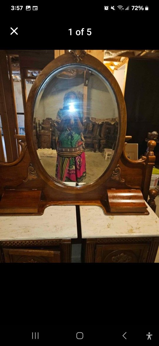 Victorian Dresser Mirror 