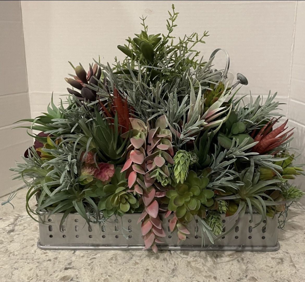 Artificial Succulent Centerpiece